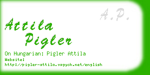 attila pigler business card